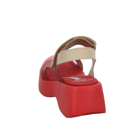 Wonders Sandaletten Rot - 360° Ansicht