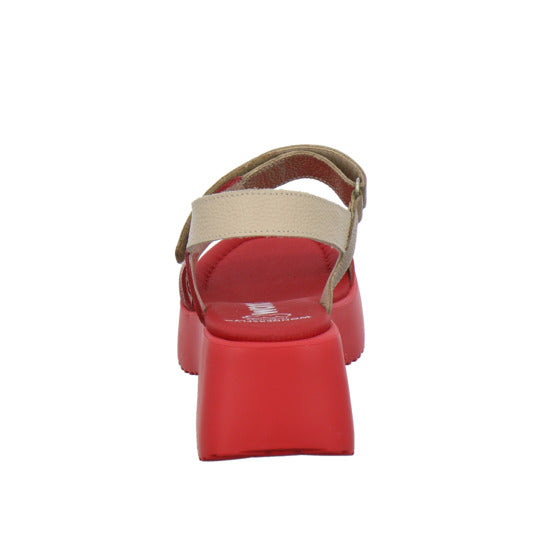 Wonders Sandaletten Rot - 360° Ansicht