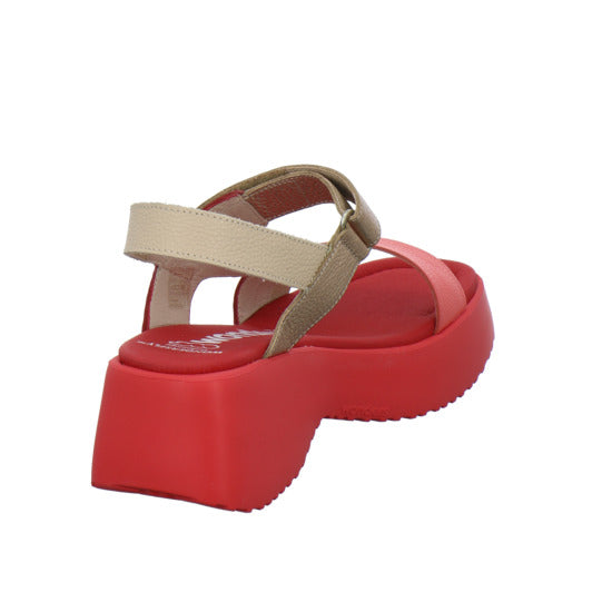 Wonders Sandaletten Rot - 360° Ansicht