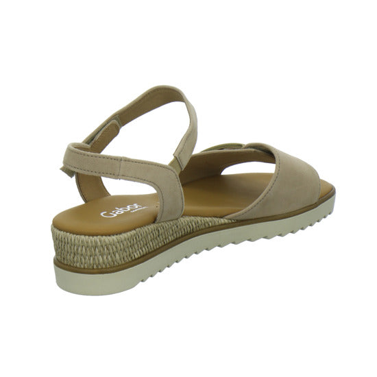 Gabor Comfort Sandaletten Beige - 360° Ansicht