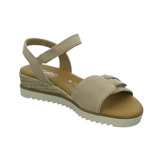 Gabor Comfort Sandaletten Beige - 360° Ansicht