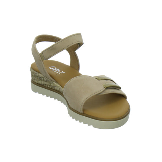 Gabor Comfort Sandaletten Beige - 360° Ansicht