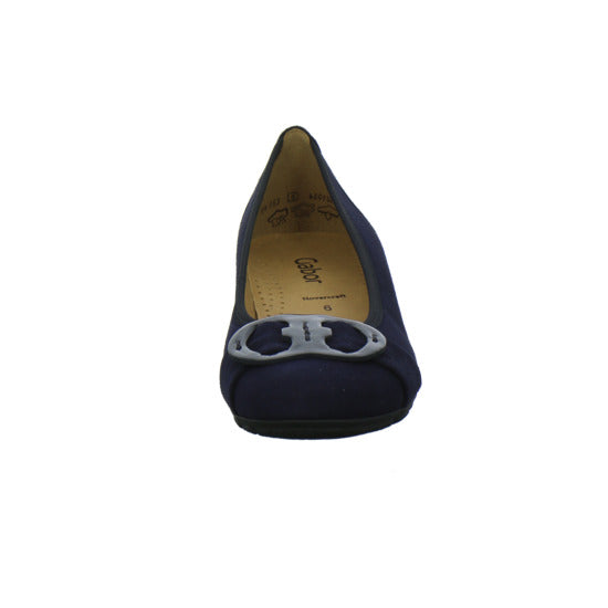 Gabor Ballerina u. Pumps Dunkelblau - 360° Ansicht