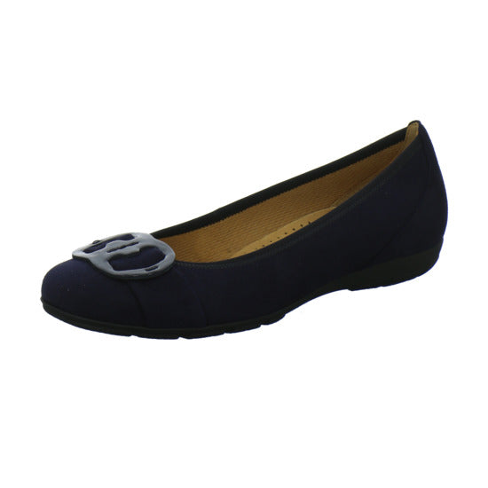 Gabor Ballerina u. Pumps Dunkelblau - 360° Ansicht