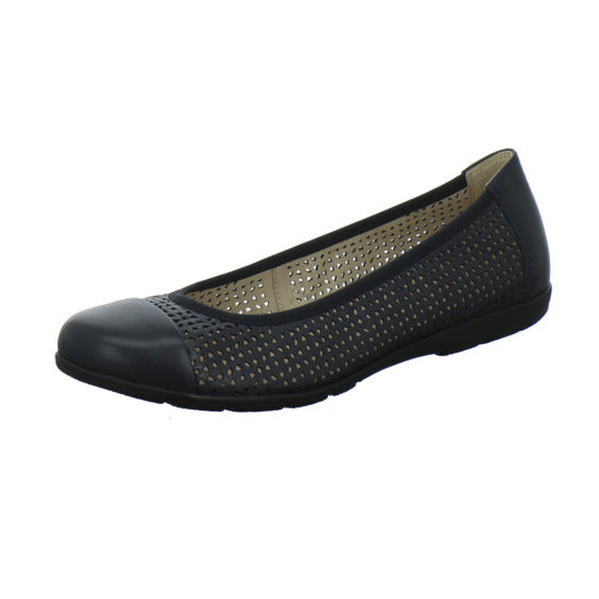 Caprice Ballerina u. Pumps Dunkelblau - 360° Ansicht