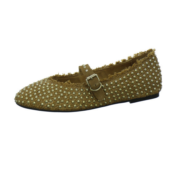 Blackrose Ballerina u. Pumps Mittelbraun - 360° Ansicht