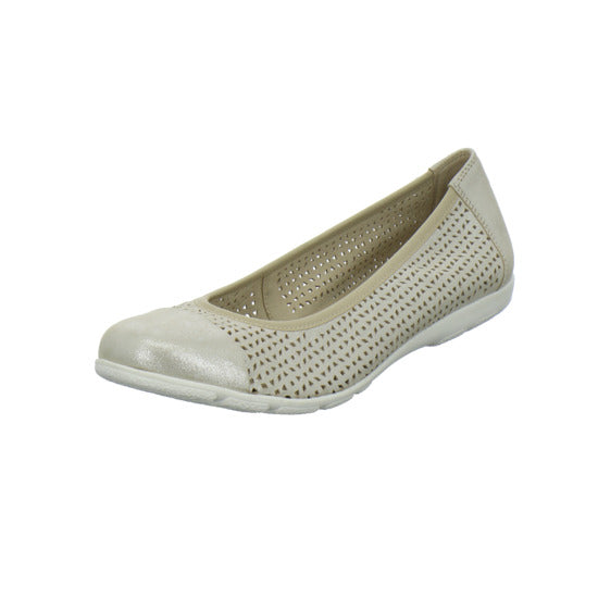 Caprice Ballerina u. Pumps Beige - 360° Ansicht