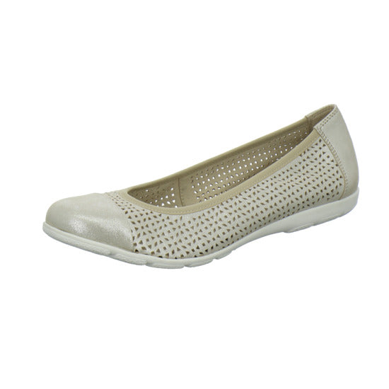 Caprice Ballerina u. Pumps Beige - 360° Ansicht