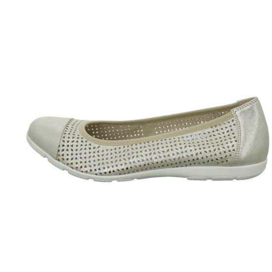 Caprice Ballerina u. Pumps Beige - 360° Ansicht