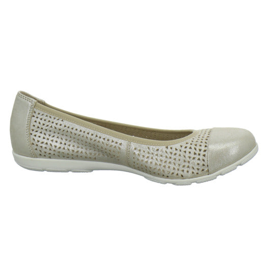 Caprice Ballerina u. Pumps Beige - 360° Ansicht