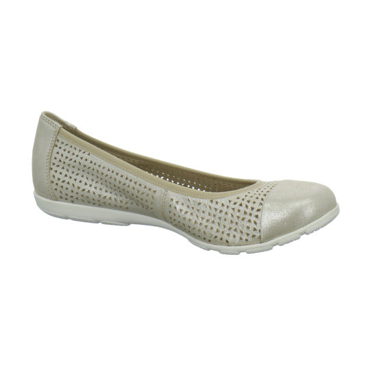 Caprice Ballerina u. Pumps Beige - 360° Ansicht