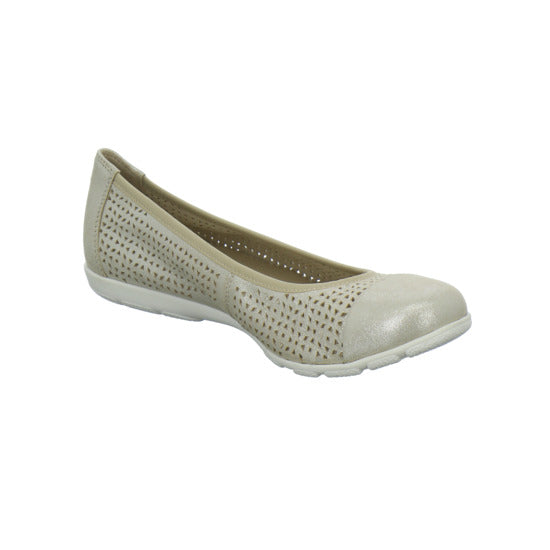 Caprice Ballerina u. Pumps Beige - 360° Ansicht