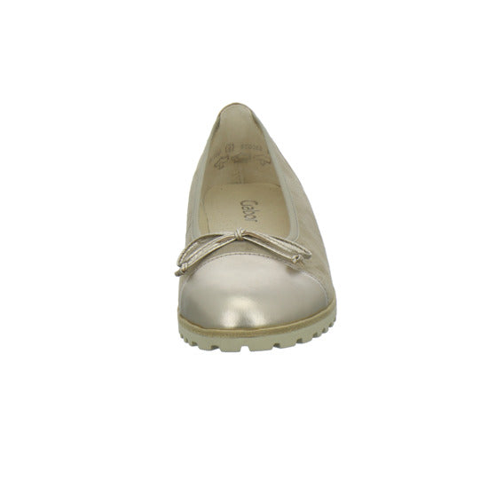 Gabor Ballerina u. Pumps Beige-kombi - 360° Ansicht