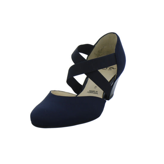 Ara Toulouse Ballerina u. Pumps Dunkelblau - 360° Ansicht