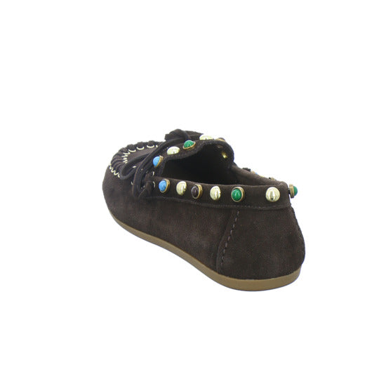 Inuovo Slipper Damen Dunkelbraun
