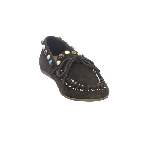 Inuovo Slipper Damen Dunkelbraun