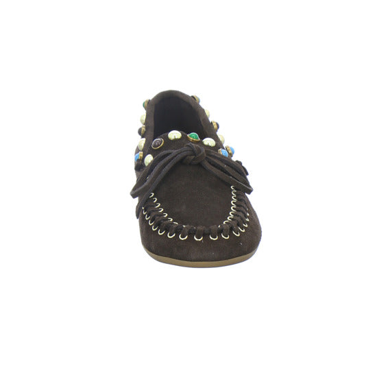 Inuovo Slipper Damen Dunkelbraun
