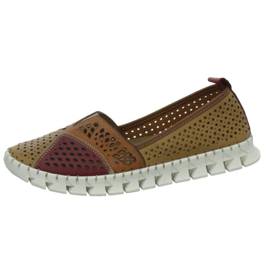 Gemini Slipper Damen Braun-kombi