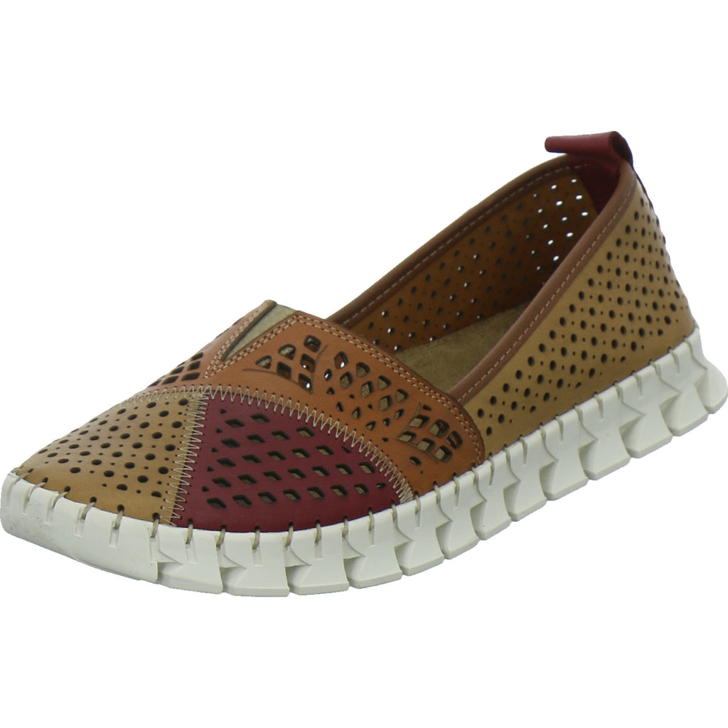 Gemini Slipper Damen Braun-kombi