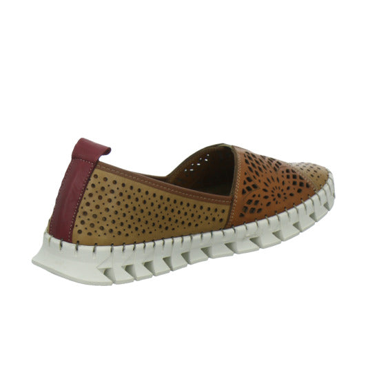 Gemini Slipper Damen Braun-kombi