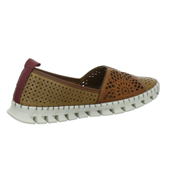 Gemini Slipper Damen Braun-kombi