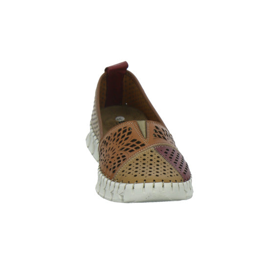 Gemini Slipper Damen Braun-kombi