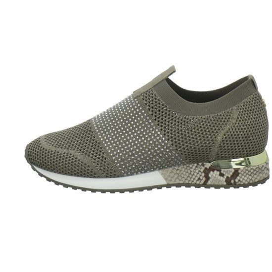 La Strada Slipper Damen taupe