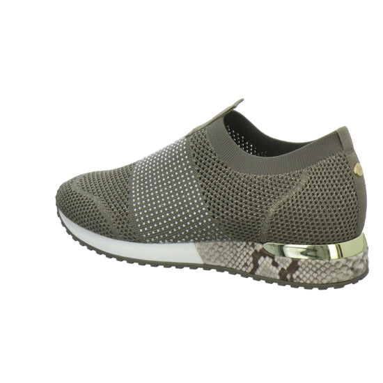 La Strada Slipper Damen taupe