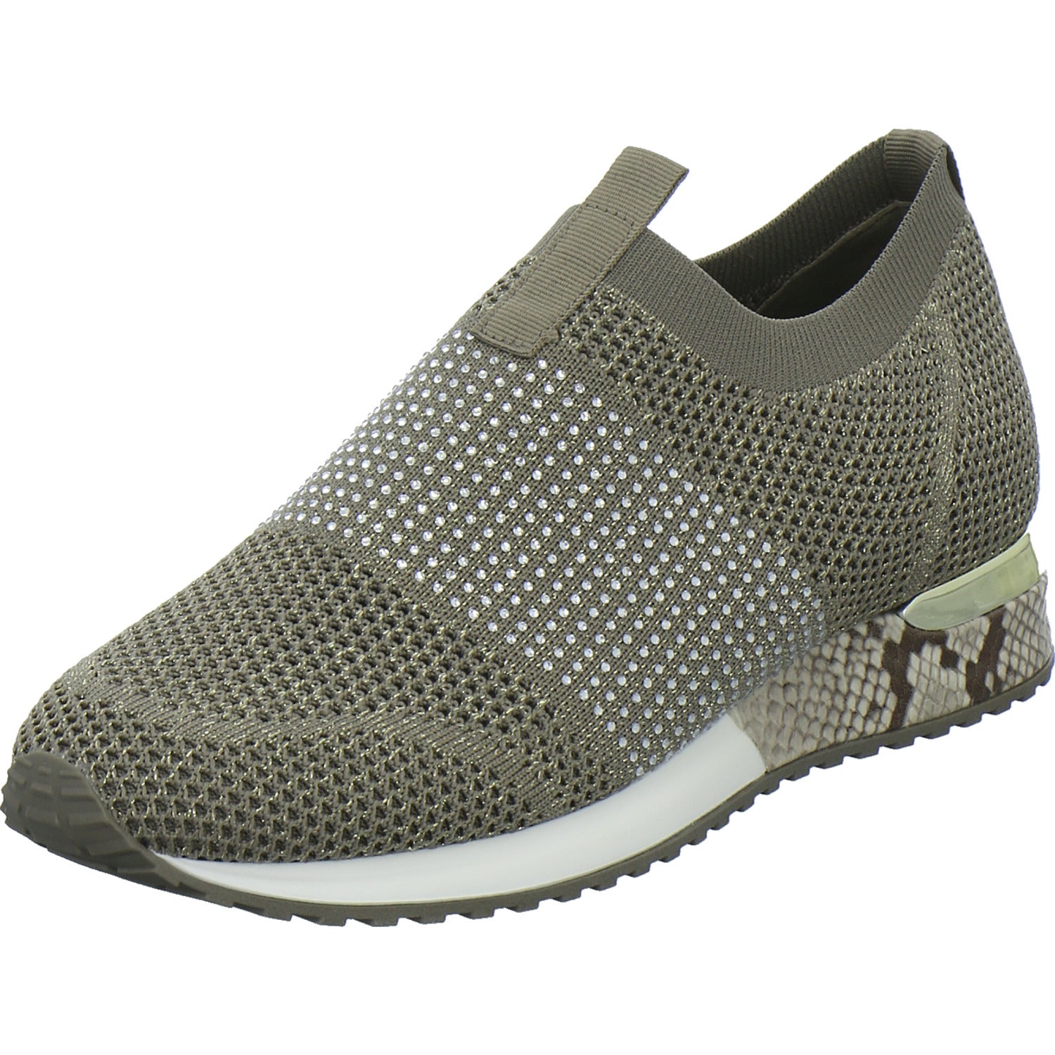 La Strada Slipper Damen taupe