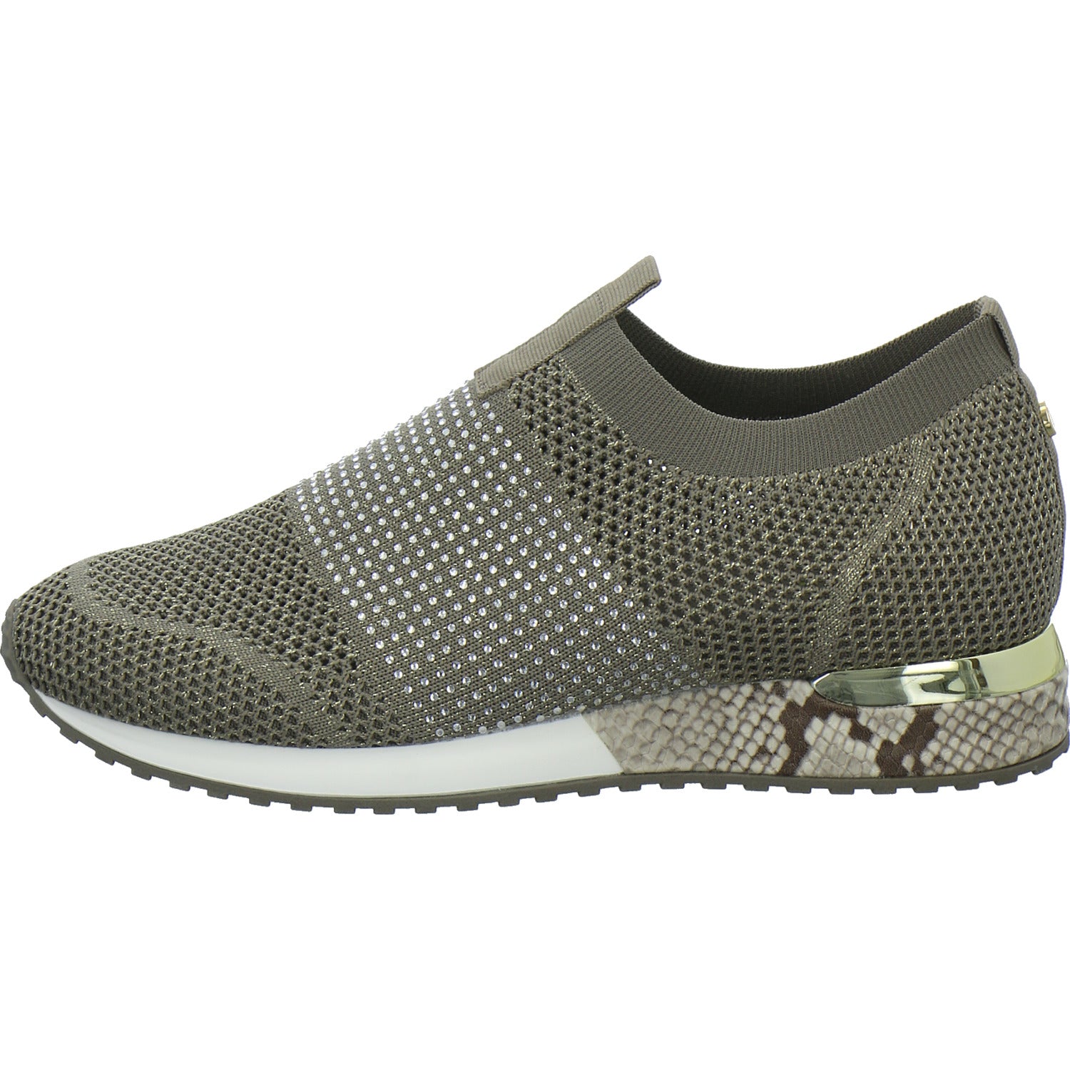 La Strada Slipper Damen taupe