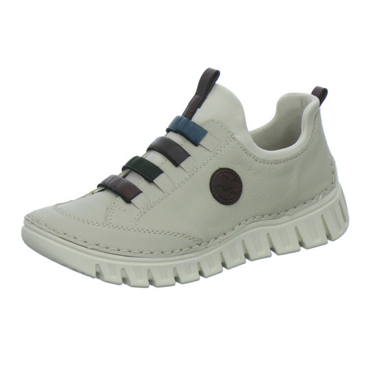 Rieker Slipper Damen Beige-kombi