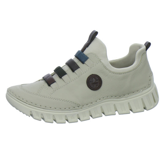 Rieker Slipper Damen Beige-kombi