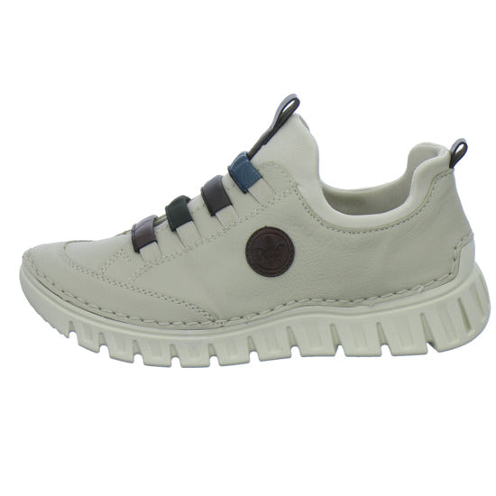 Rieker Slipper Damen Beige-kombi