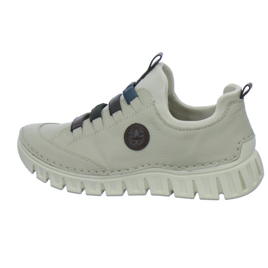 Rieker Slipper Damen Beige-kombi