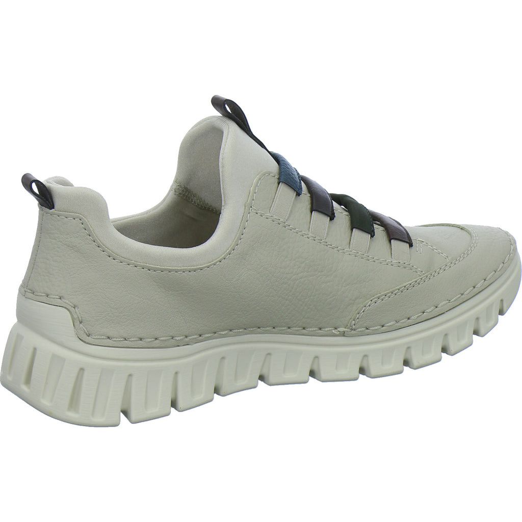 Rieker Slipper Damen Beige-kombi