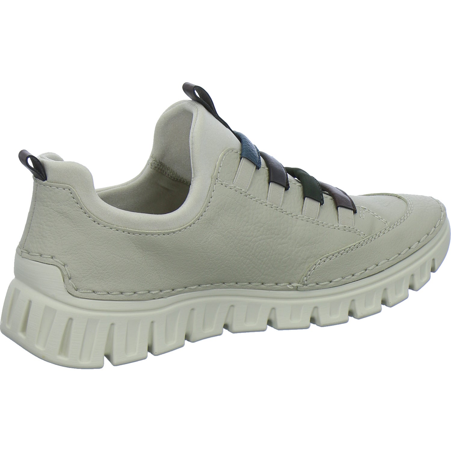 Rieker Slipper Damen Beige-kombi