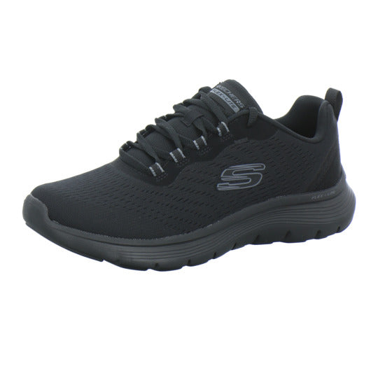 Skechers Flex Appeal Schnürhalbschuhe Schwarz - 360° Ansicht