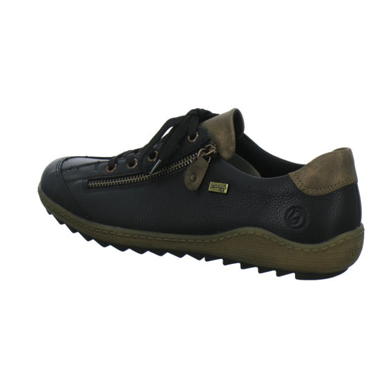 Remonte Schnürhalbschuhe Schwarz - 360° Ansicht
