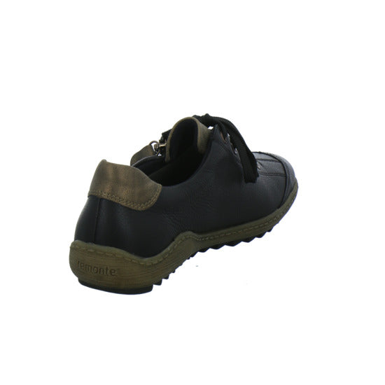 Remonte Schnürhalbschuhe Schwarz - 360° Ansicht