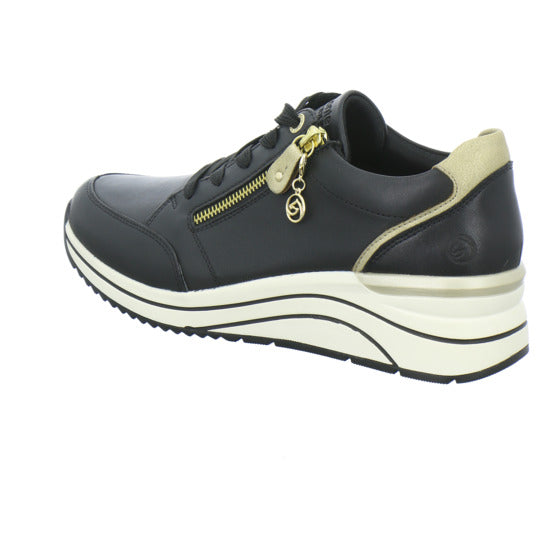 Remonte Schnürhalbschuhe Schwarz - 360° Ansicht