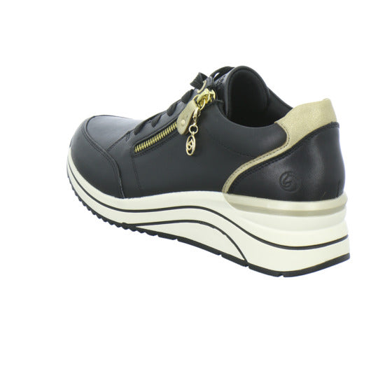 Remonte Schnürhalbschuhe Schwarz - 360° Ansicht