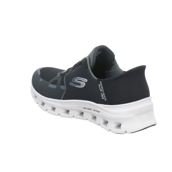 Skechers Glide Step Schnürhalbschuhe Schwarz - 360° Ansicht