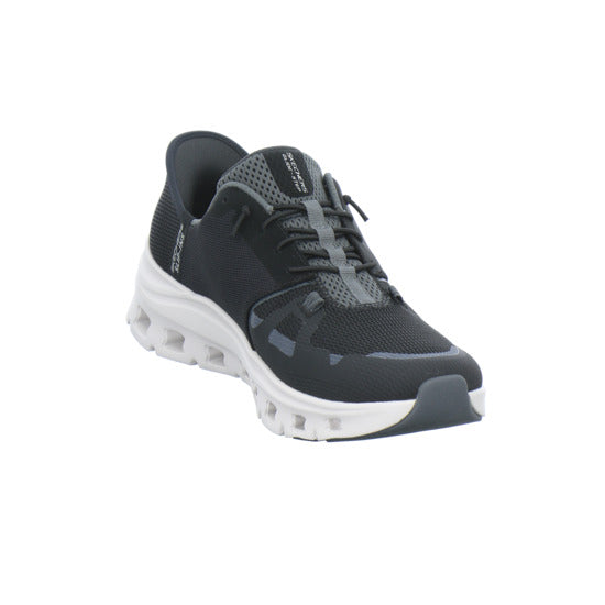 Skechers Glide Step Schnürhalbschuhe Schwarz - 360° Ansicht