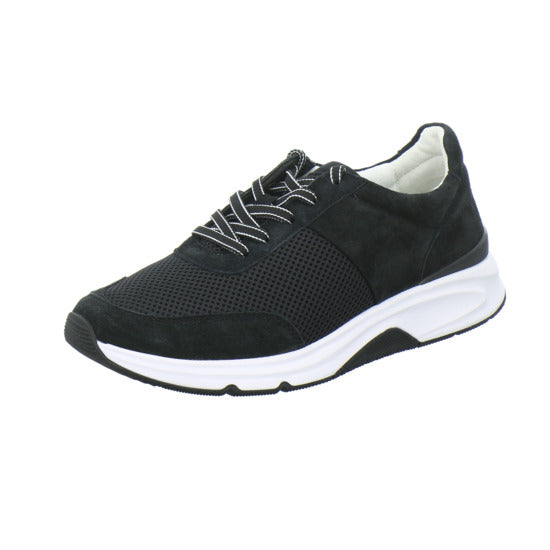 Gabor Comfort Rolling Soft Schnürhalbschuhe Schwarz - 360° Ansicht