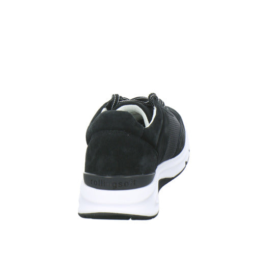 Gabor Comfort Rolling Soft Schnürhalbschuhe Schwarz - 360° Ansicht