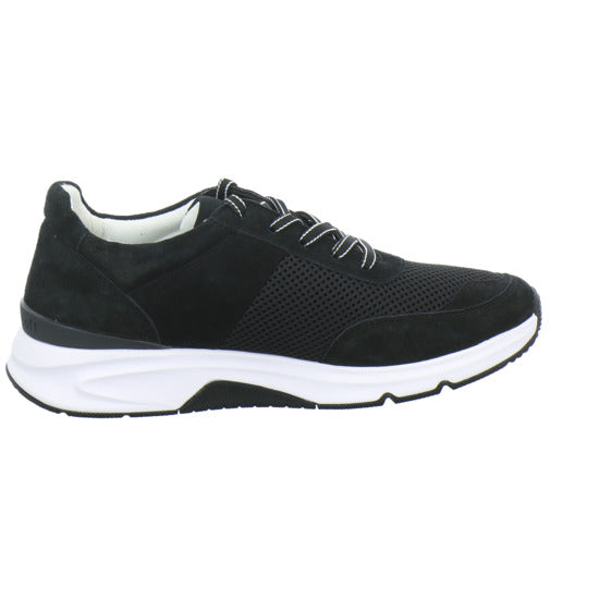Gabor Comfort Rolling Soft Schnürhalbschuhe Schwarz - 360° Ansicht