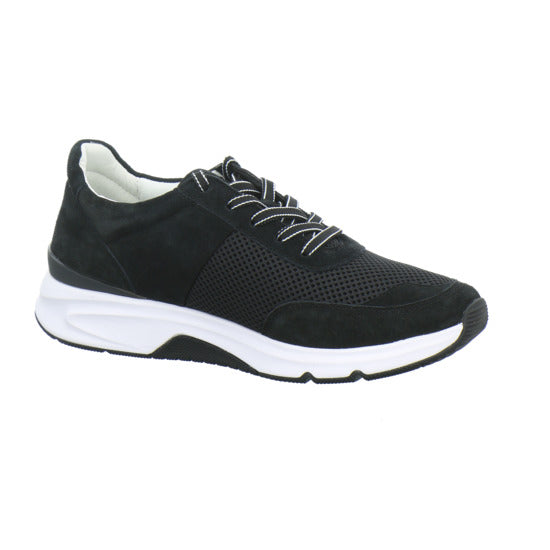 Gabor Comfort Rolling Soft Schnürhalbschuhe Schwarz - 360° Ansicht