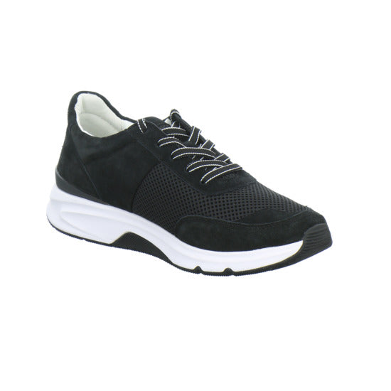 Gabor Comfort Rolling Soft Schnürhalbschuhe Schwarz - 360° Ansicht