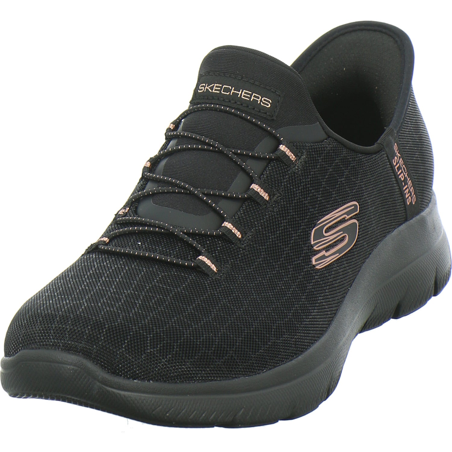 Skechers Slip Ins Schnürhalbschuhe Schwarz