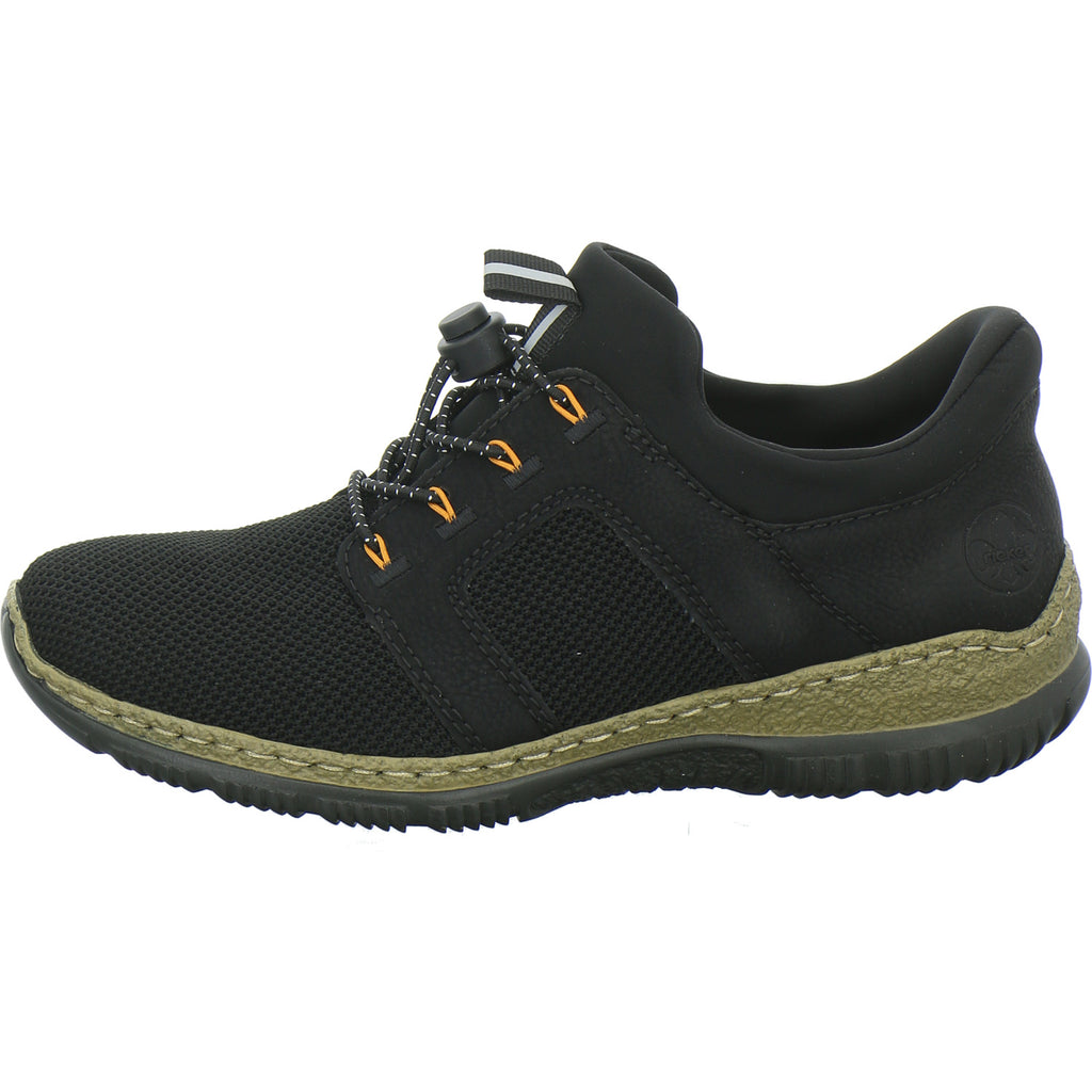 Rieker Schnürhalbschuhe Schwarz